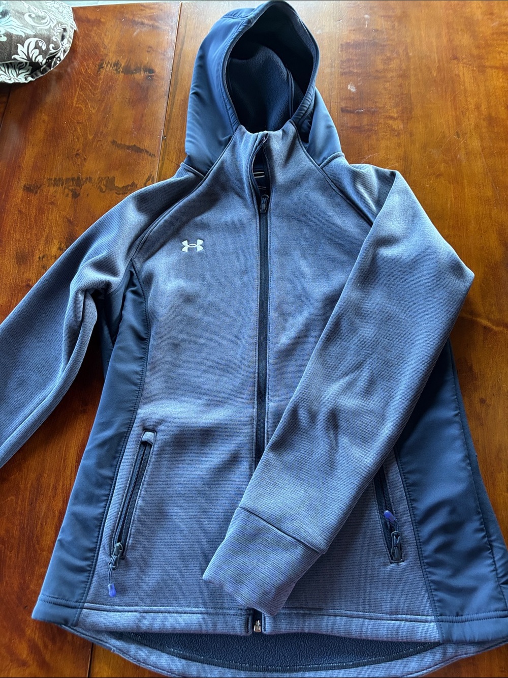 Under Armour Women's Navy Hooded Performance Jacket
